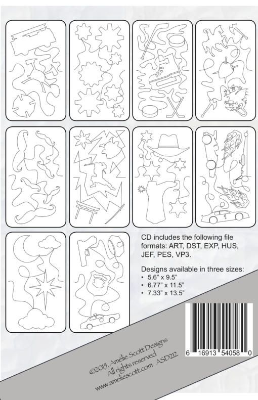 ASD212 - Edge-to-Edge Quilting Expansion Pack 4 - Embroidery CD - Image 2